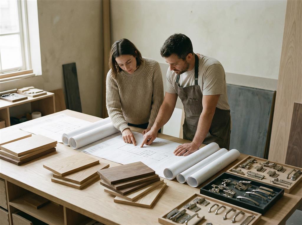 Cabinet design drawings and material planning